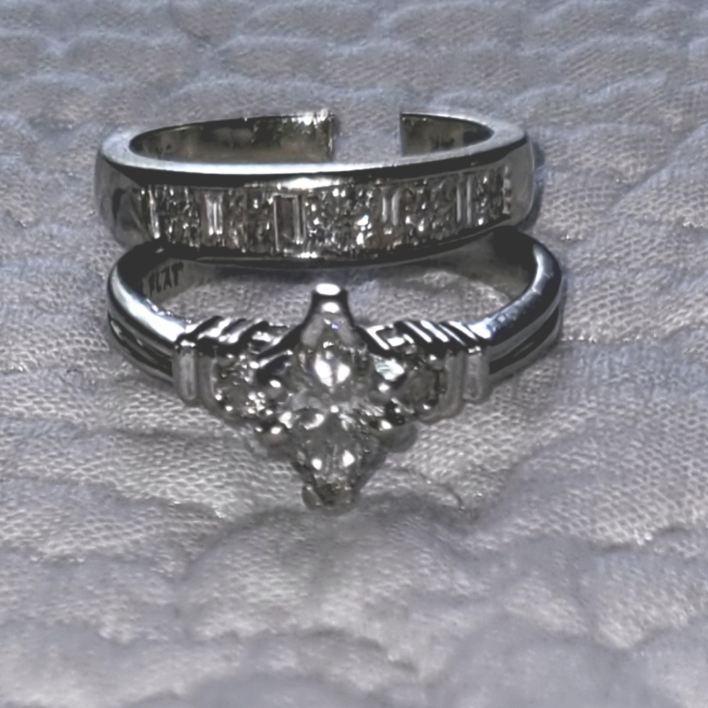 Women's wedding set, size 8.5